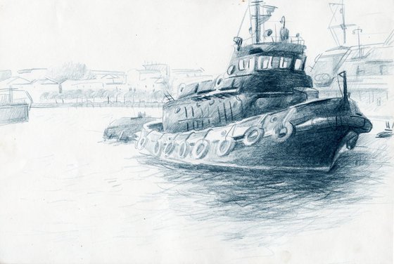 Antaeus – Original Colour Pencil Drawing