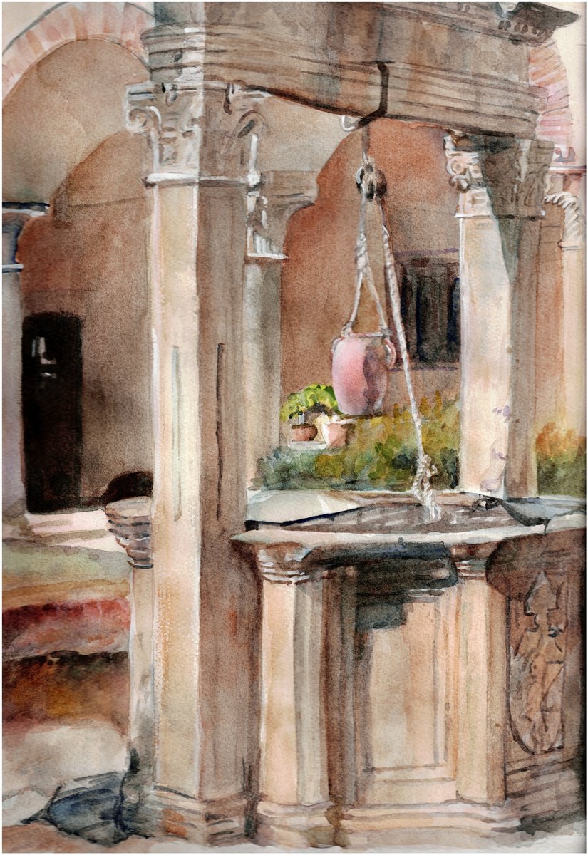 Impressionistic Watercolour , Secret Garden By Bronwen Jones, 14 X 22, Artwork For Sale On Artfinder