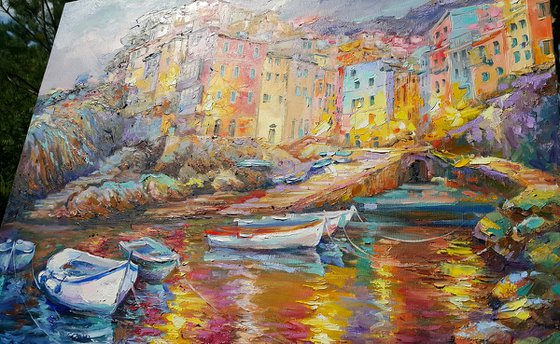 Magical evening in Riomaggiore, Cinque Terre