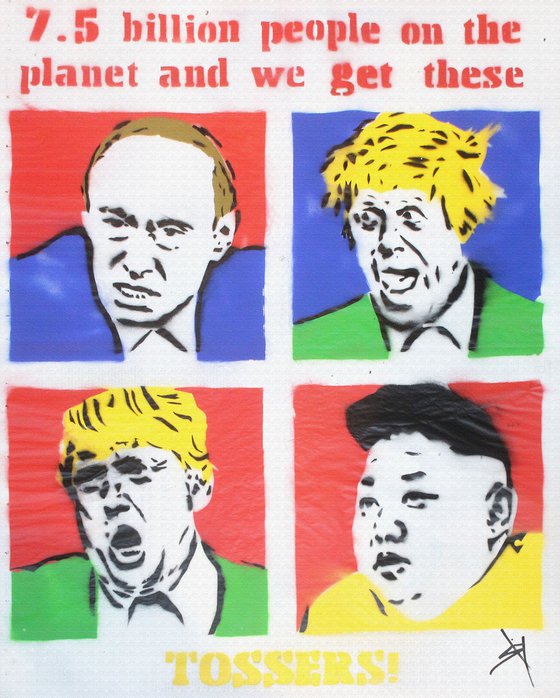 TO$$ER$ (ON A BOX CANVAS).