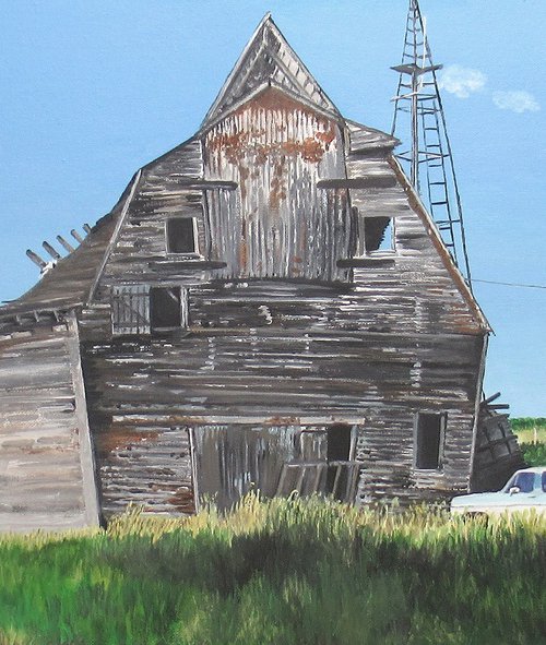 Dilapidated Barn by Nina Elaine Thompson