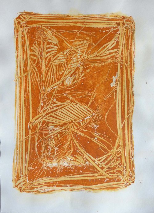 The Orange Abstract, 29x41 cm - ESA6 by Frederic Belaubre