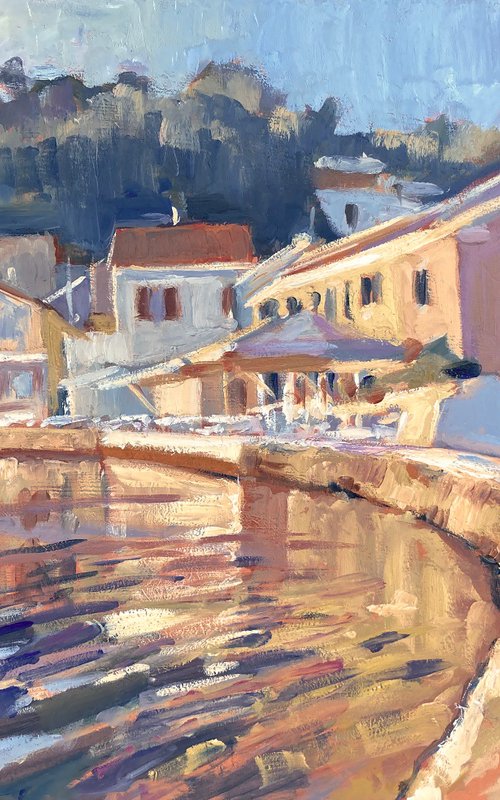 Pier houses in Loggos by Nop Briex