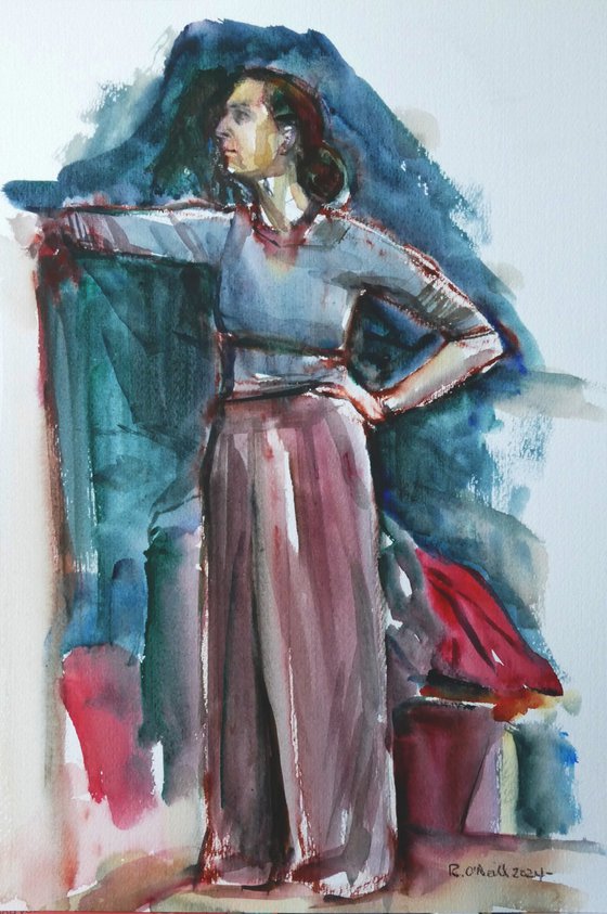 Standing female figure