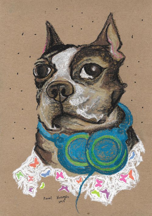 Hipster dog #4 by Pavel Kuragin