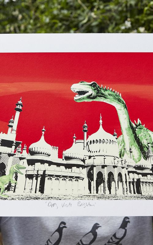 Dippy Visits Brighton by Ed Watts