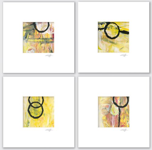 Abstraction Collection 10 - 4 Abstract Paintings by Kathy Morton Stanion