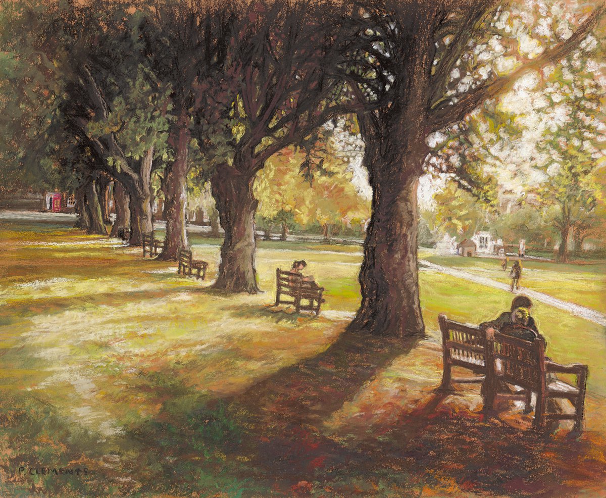 Autumn on Richmond Green by Patricia Clements