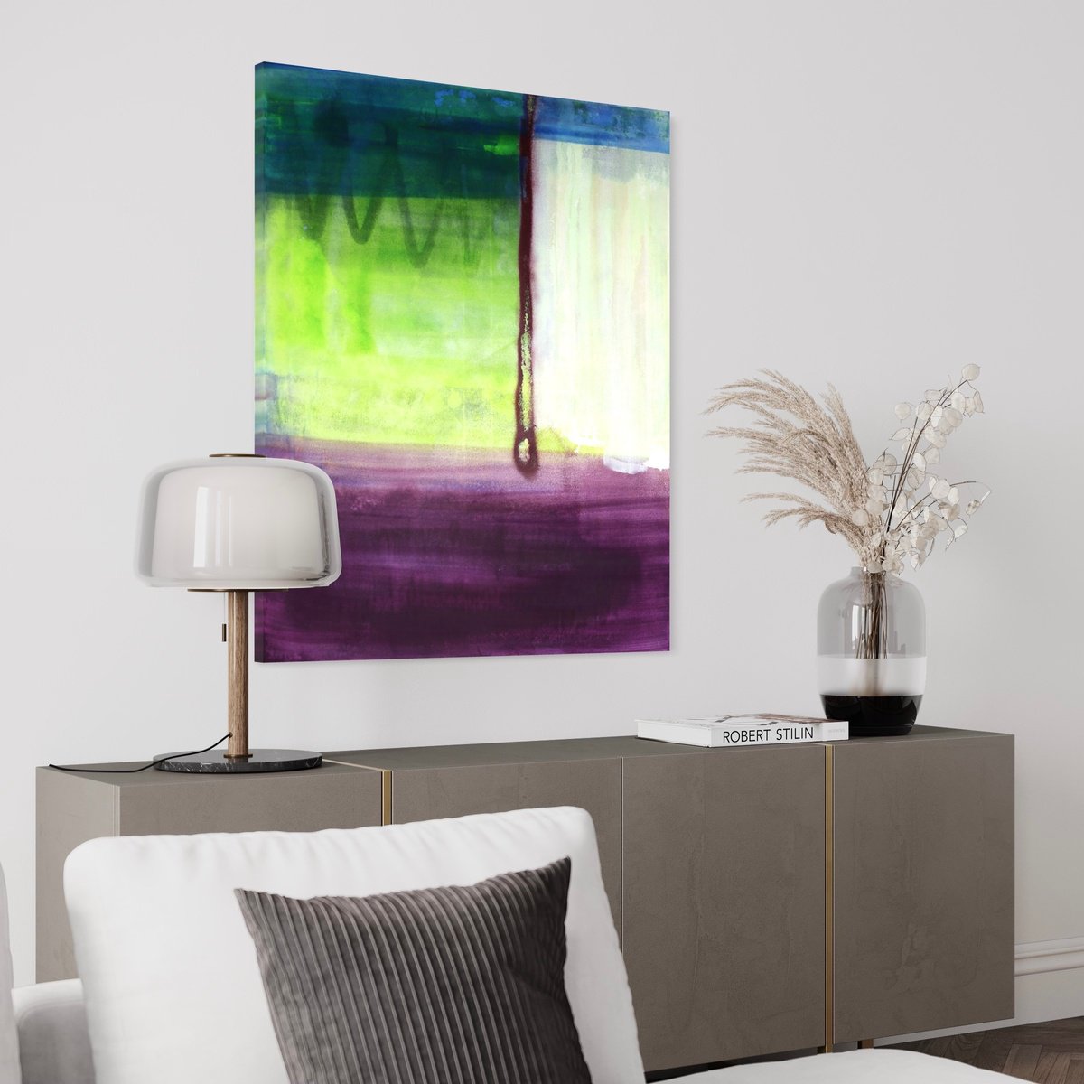 Abstract Acrylic Painting By Evgenia Makarova, 31 X 39, Irreversibility, Original Artwork