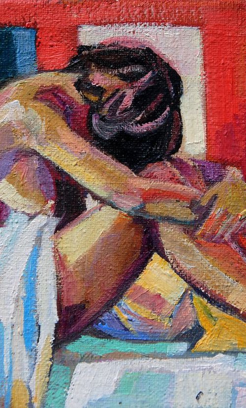 Nude / 16.3 x 11.4 cm by Maja Đokić Mihajlović