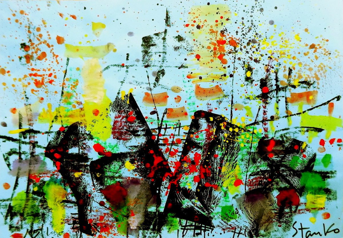  Landscaping On Jazz-Lvii By Stanislav Bojankov, 25 X 18, Artwork For Sale On Artfinder