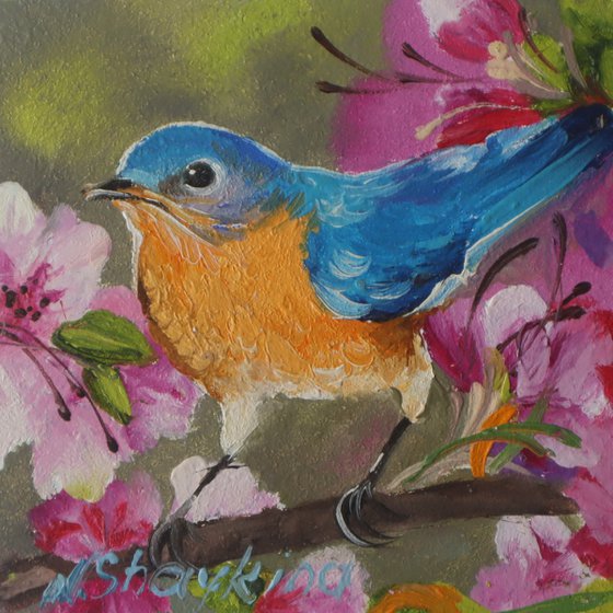 Floral Bluebird