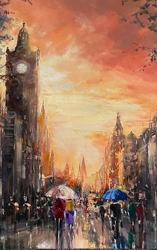 After Rain in Edinburgh by Ewa Czarniecka