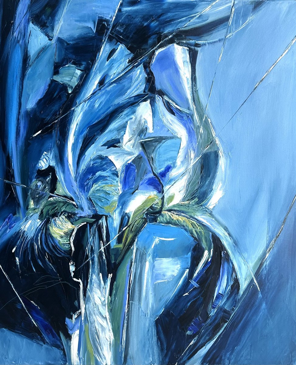 Equilibriun (Iris Series) By Olga Mcnamara Biennaleartist, 39 X 47, Artwork For Sale On Artfinder