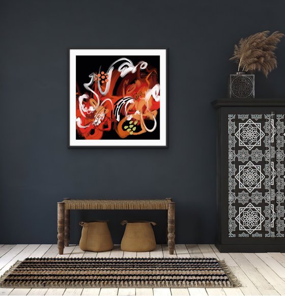 Light my fire - Abstract artwork - Limited edition of 1