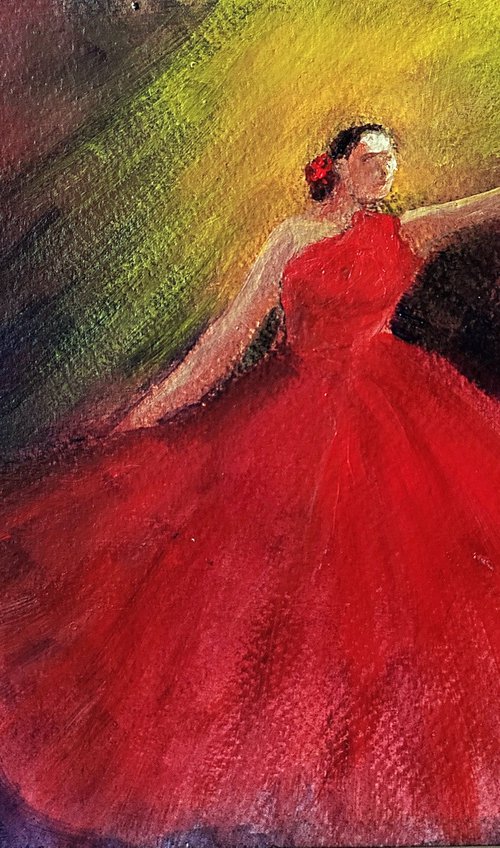Spanish Flamenco dancer by Asha Shenoy