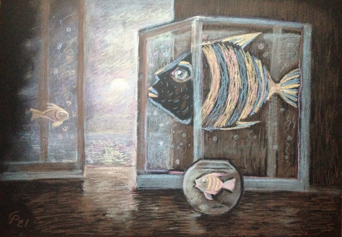 Fish dreaming of the Ocean by Roman Sergienko