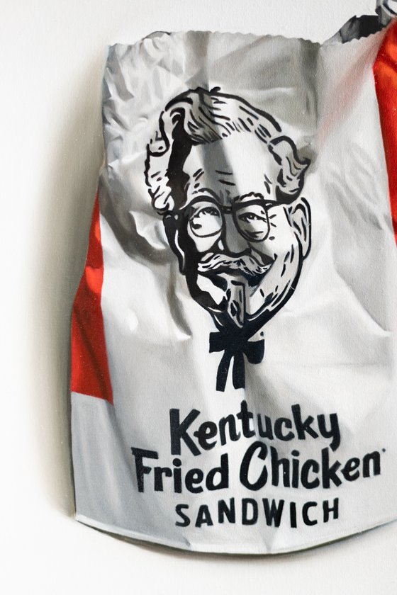 Crumpled KFC  bag "NYC"