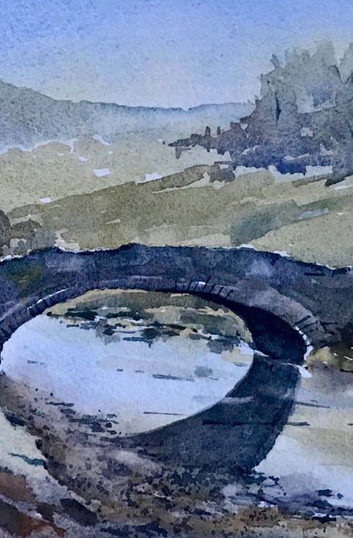 Pack horse bridge in the Highlands by Vicki Washbourne