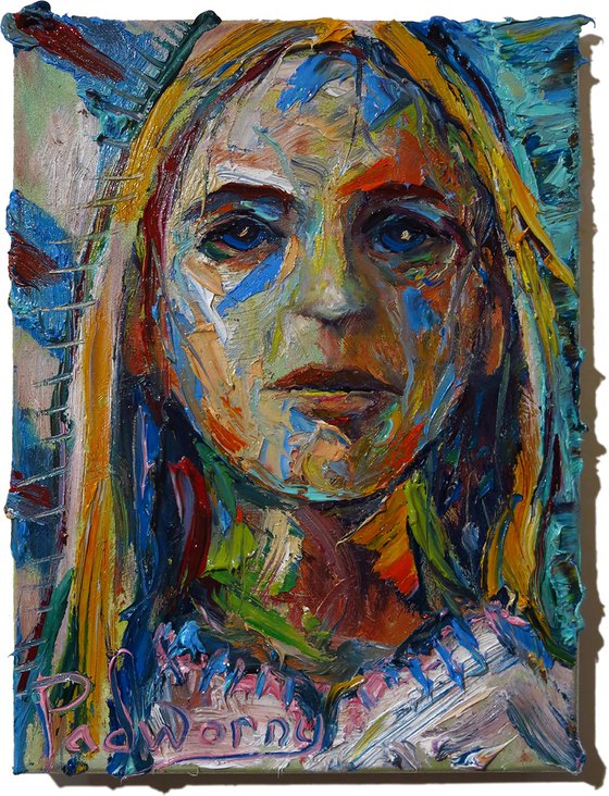 Original Oil Painting Girl