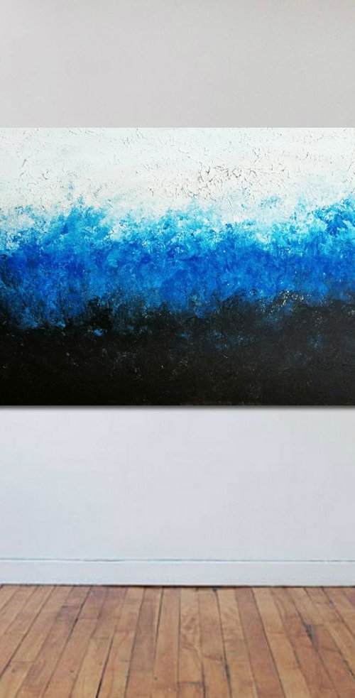 The Most Boring Blue Abstract Painting by Jake Nordstrum