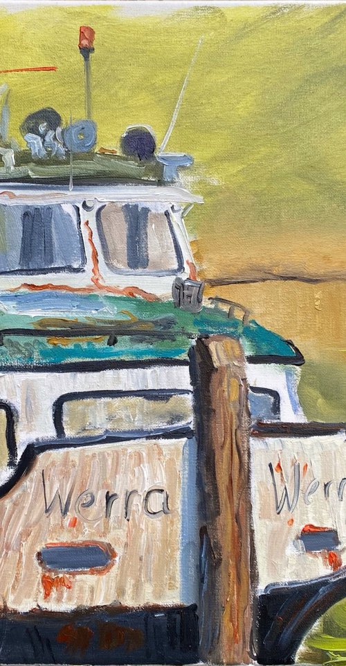Old Dutch canal boat by Dmitry Fedorov