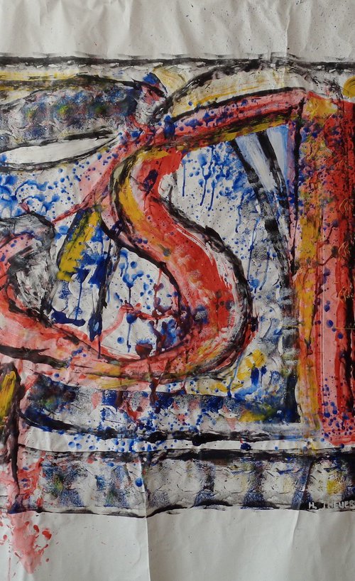 abstract-painting by Heinz Theuerkauf