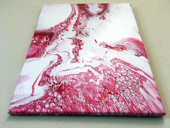 "Blood Lust" - FREE USA SHIPPING - Original Abstract PMS Acrylic Painting - 16 x 20 inches