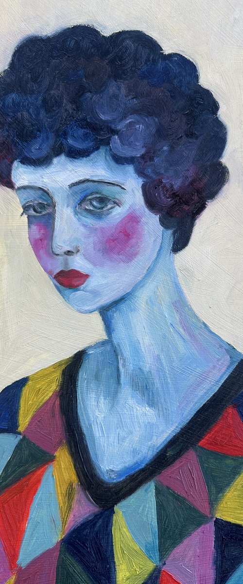 Oil Portrait of a Woman by Irina Anis