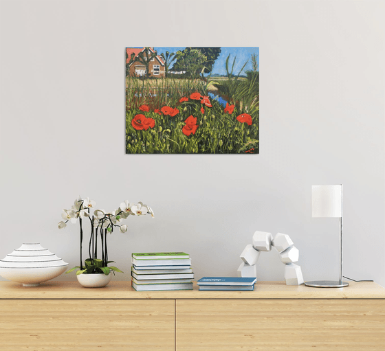 Landscape with poppies 3