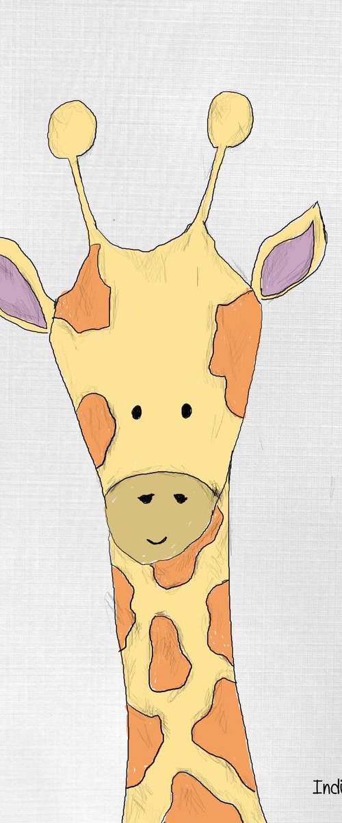 Giraffe by Indie Flynn-Mylchreest of MeriLine Art