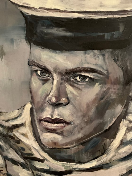 Male figure portrait sailor painting
