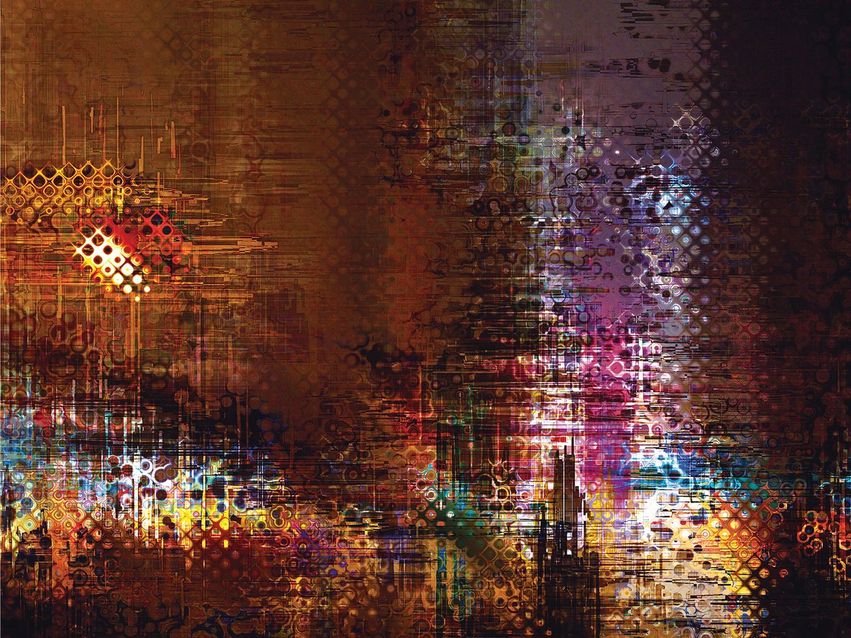 Abstract Cityscapes Print By Javier Diaz, 80 X 60, Ciudades Abstractas X/Xl Large Original Artwork, Original Artwork