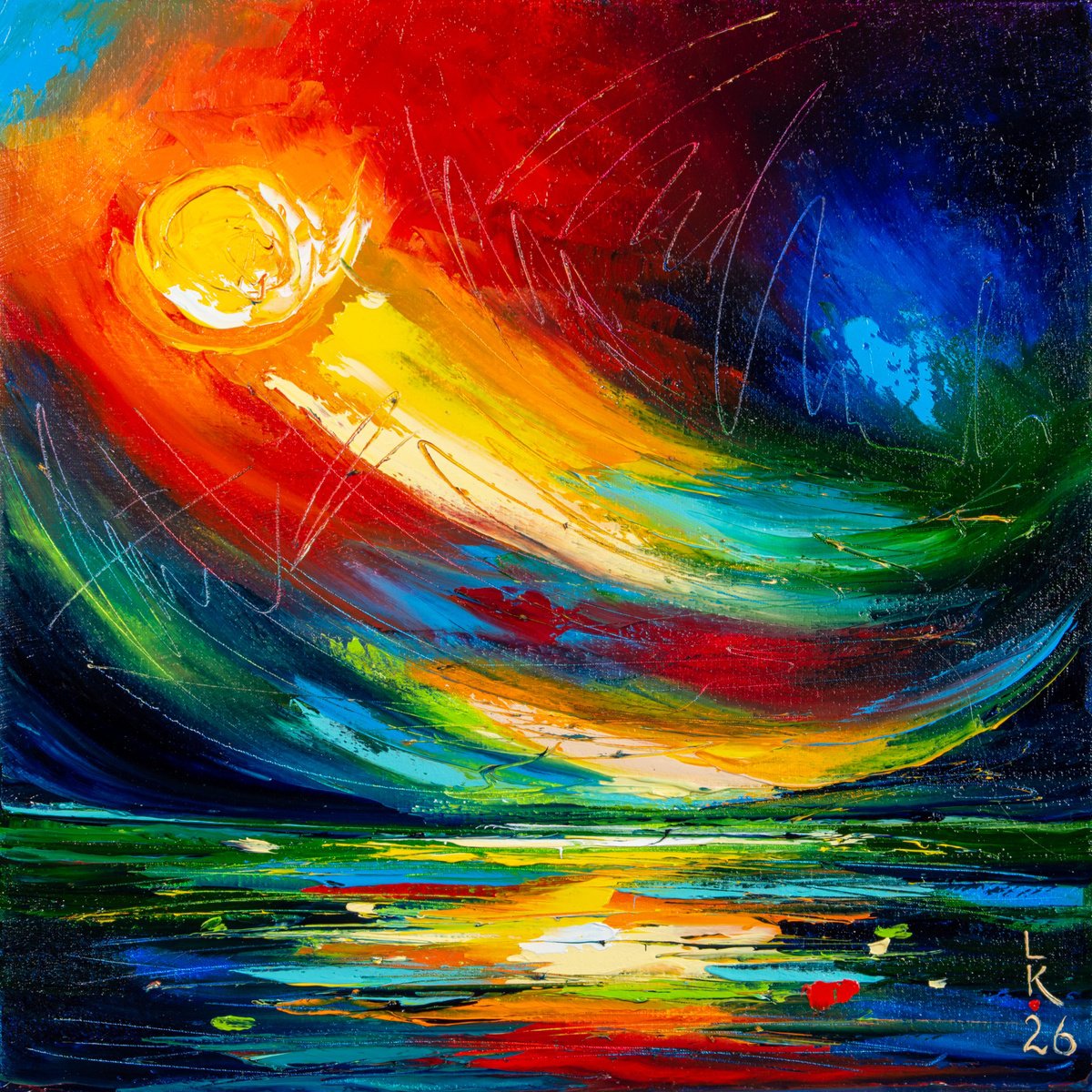 Solar Motion By Liubov Kuptsova, 16 X 16, Artwork For Sale On Artfinder