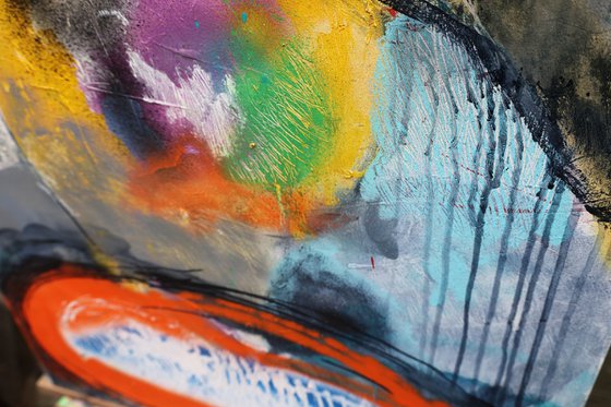 composition with yellow and orange