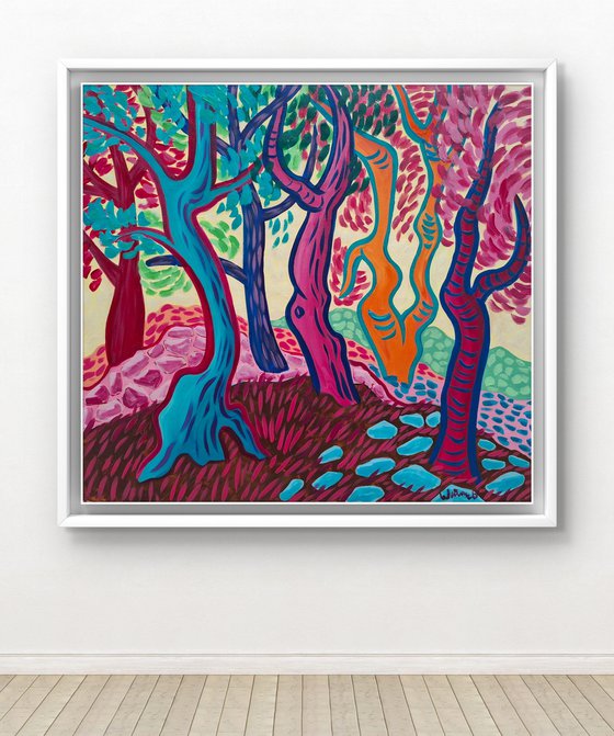 Morning Landscape with Pines III