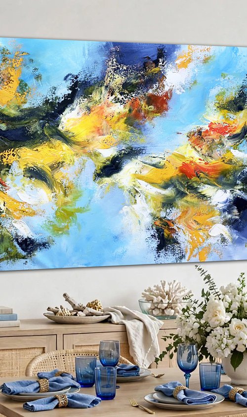 Symphony in Azure and Amber by Andrada Anghel