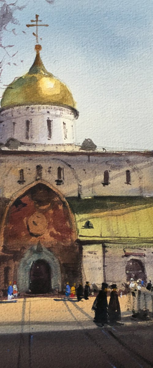 Trinity Cathedral of the Pochaev Lavra by Andrii Kovalyk
