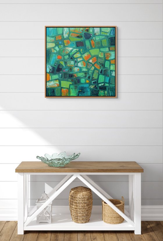 Abstract Shapes with Green