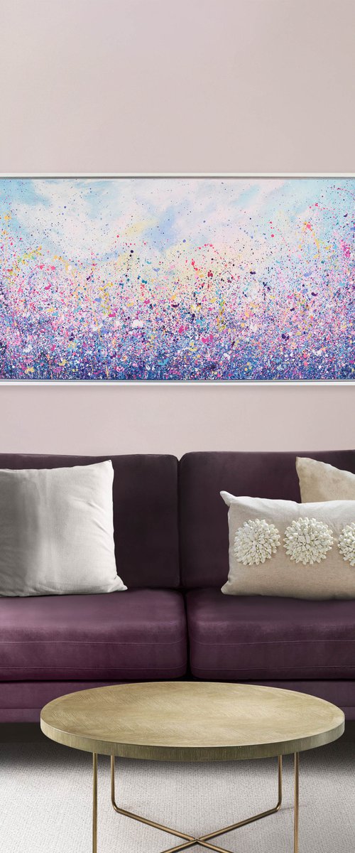 Wildflowers Painting - Breathing Spring by Shazia Basheer