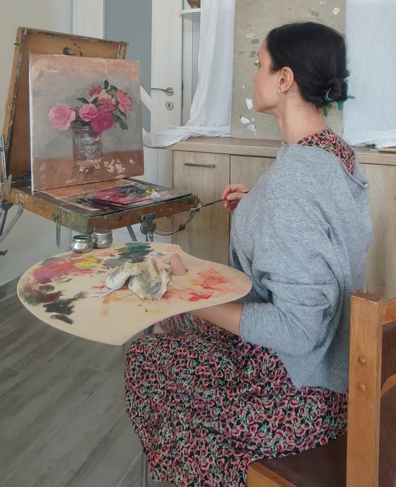 Roses, geraniums and gardenias