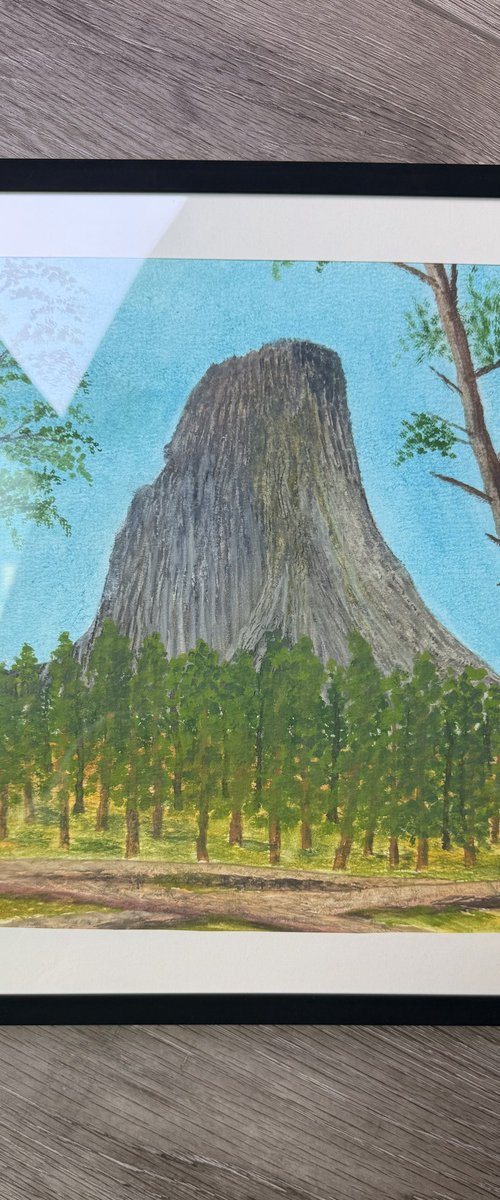 Devils Tower aka Bears Lodge Wyoming by Alan Horne Art Originals