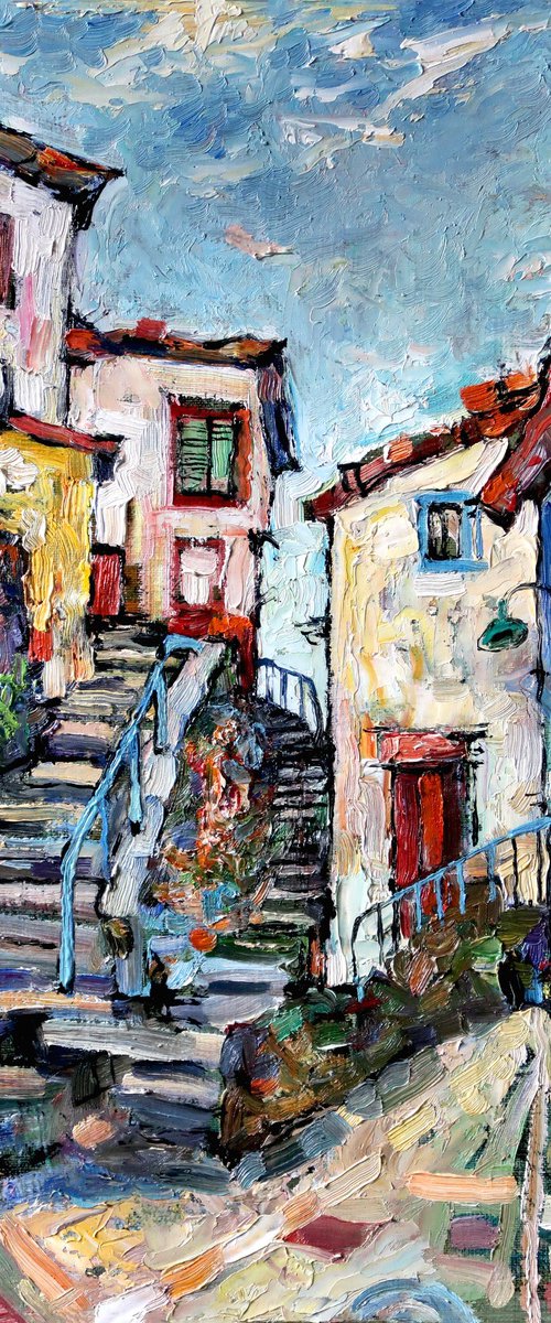 Steps of Cudillero.* by Nikifor Swiristuhin