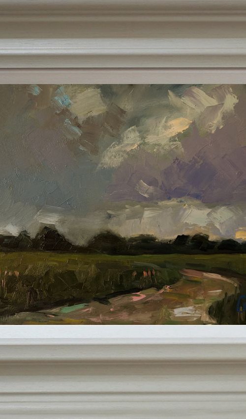 Skyscape and path through Field by Andre Pallat