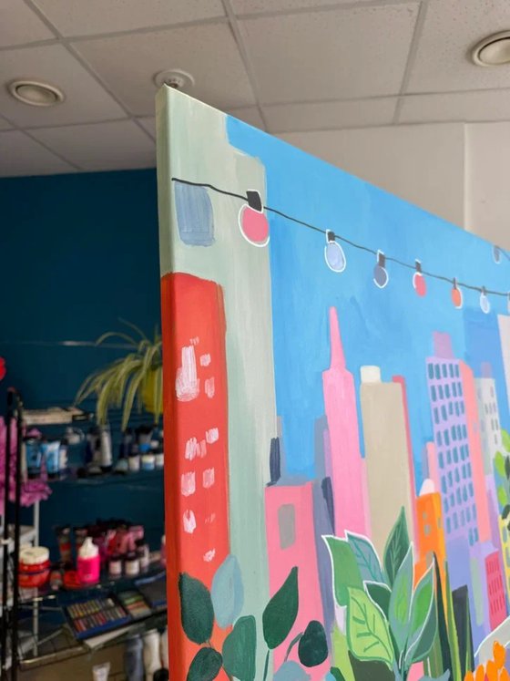 Urban Rooftop Garden