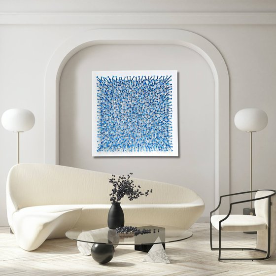 Connection, blue #26 (36"x36")