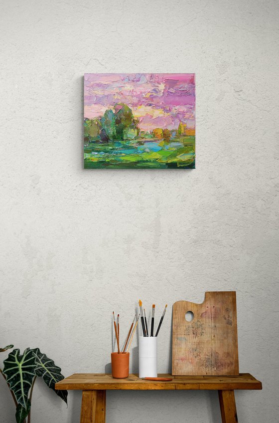 LANDSCAPE WITH STEEPLE