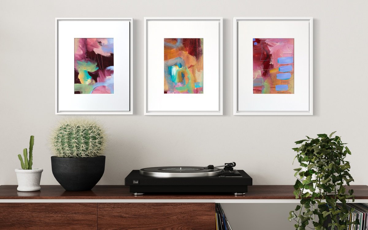 Fruits de la passion - Triptych by Chantal Proulx