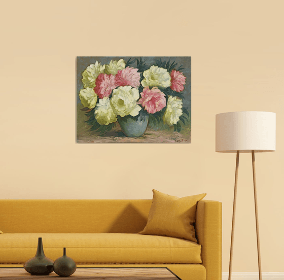 Peonies  in vase