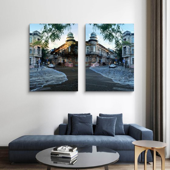 Collage Cityscape&Sand
